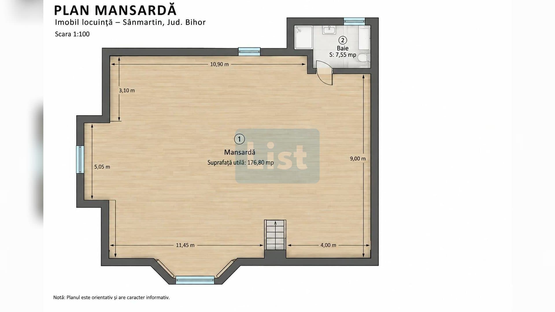 CASĂ INDIVIDUALĂ 500 MP UTILI P+M DE VÂNZARE SÂNMARTIN, BIHOR — 5